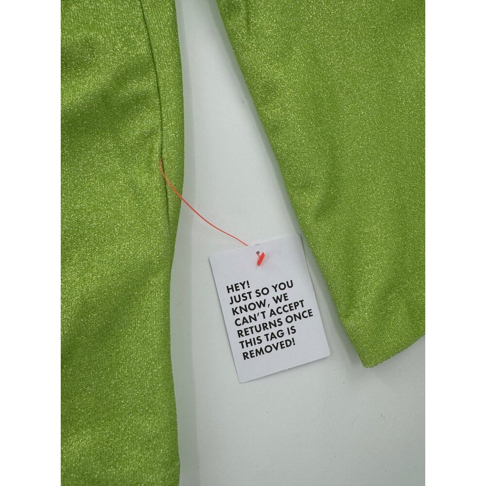 NWT - ASOS Luxe Green Shimmer Blazer Jacket  Size M - Picture 9 of 11